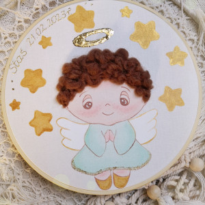Obrazek z Aniołem Stróżem dla dziecka