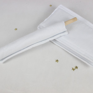 Ochraniacze na szczebelki białe