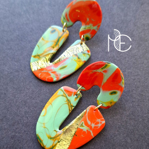 ogniste materie no2 - kolczyki