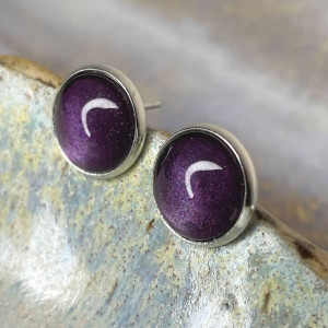 Okrągłe sztyfty w odcieniu perłowego fioletu e29/13