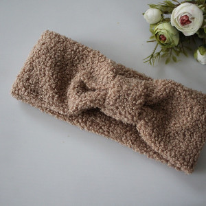 Opaska pastylka baranek boucla rozmiary mocca