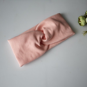 Opaska przeplatana prążek róż rozmiary
