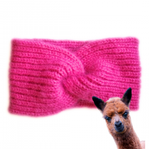 Opaska z alpaki i wełny merino – miękka, ciepła, delikatna, niegryząca