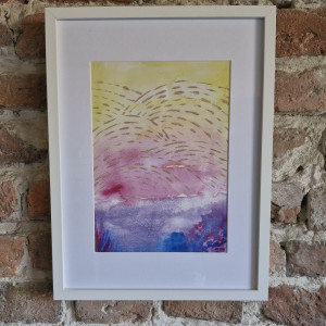 Oprawiona abstrakcja "05" Senne pejzaże