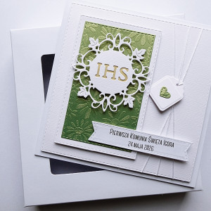 Oryginalna kartka komunijna personalizowana