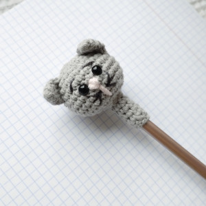 ozdoba na ołówek kot, kotek