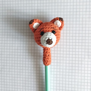 ozdoba na ołówek lis, lisek