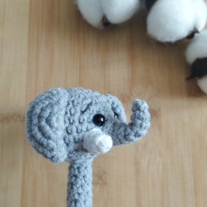 ozdoba na ołówek słoń, słonik