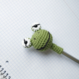 ozdoba na ołówek żaba, żabka