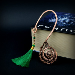 Ozdobna zakładka do książki wire wrapping