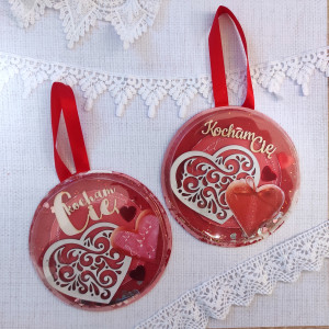 Ozdobne zawieszki walentynkowe