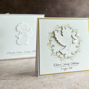 Pamiątka chrztu, kartka z pudełkiem i kopertą  72B