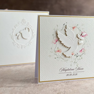 Pamiątka chrztu, kartka z pudełkiem i kopertą  73A