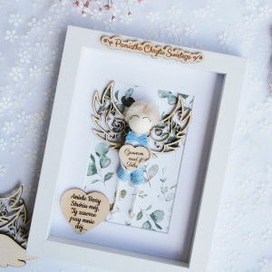 Pamiątka chrztu świętego dla chłopca | Aniołek chłopiec