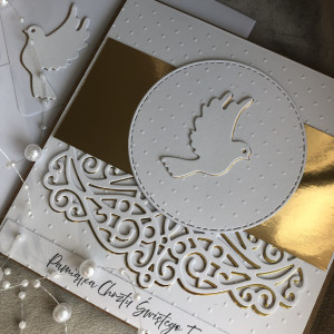 Pamiątka Chrztu Świetego! Kartka z kopertą!