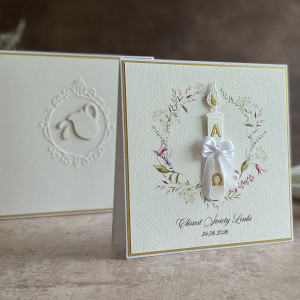 Pamiątka chrztu z pudełkiem i kopertą,  49E