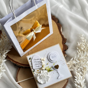 Pamiątka I Komunii Świętej pudełko drewniane