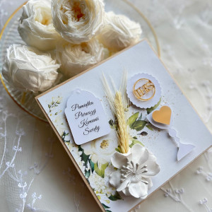 Pamiątka I Komunii Świętej z miejscem na gotówkę hit