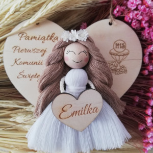 pamiątka komunii świętej aniołek anioł
