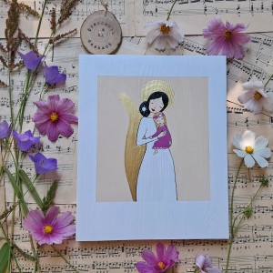 Pamiątka na chrzest święty dla dziewczynki  2