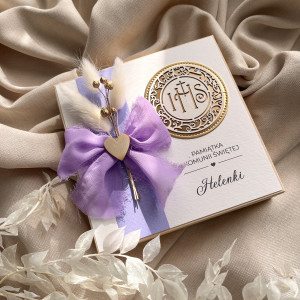 Pamiątka Pierwszej Komunii Świętej - drewniana nr 3