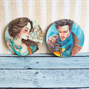 Para podkładek - Miłość w ciszy