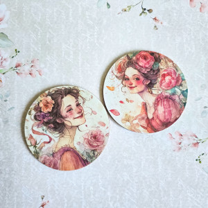 Para podkładek - Rozważna i Romantyczna