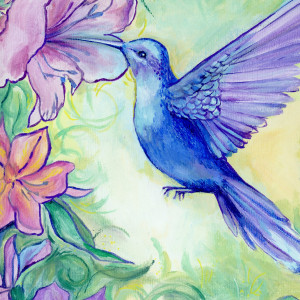 Pastelowy koliber Obraz na płótnie