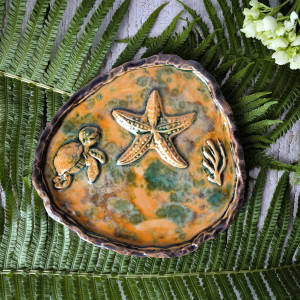 Patera ceramiczna RAFA KORALOWA