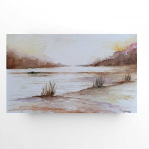 Pejzaż 1-akwarela formatu -15/25 cm