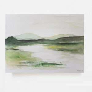 Pejzaż 2-akwarela 18/25 cm,