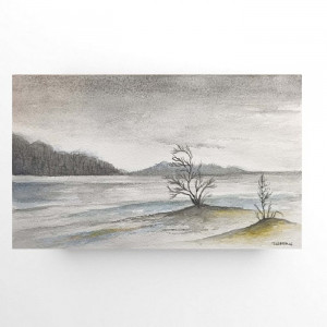 Pejzaż 2-akwarela formatu -15/25 cm