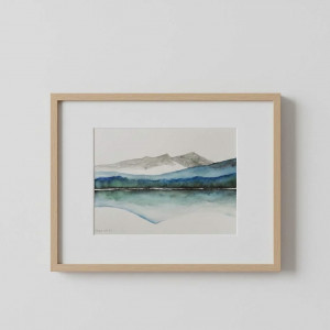 Pejzaż 2 -akwarela formatu -18/24 cm