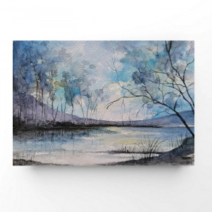 Pejzaż 2-akwarela formatu- A5