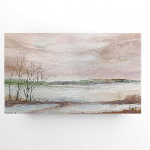 Pejzaż 3-akwarela formatu -15/25 cm