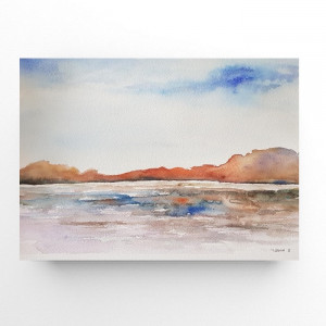 Pejzaż 4- akwarela formatu A4.