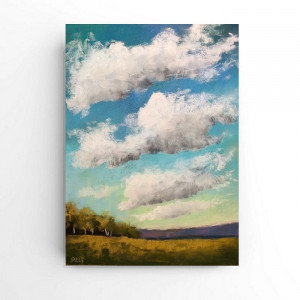 Pejzaż 4-rysunek - 24/18 cm rysunek, pastele suche.