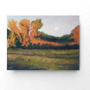 Pejzaż 46 -rysunek   18/24 cm pastele.