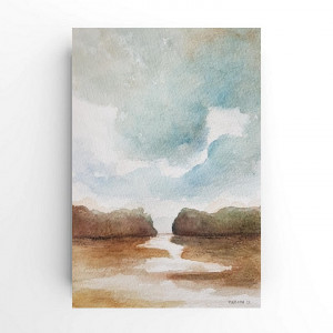 Pejzaż 5-akwarela a5.