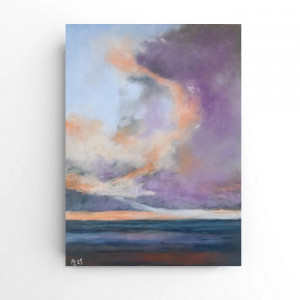 Pejzaż 5-rysunek - 24/18 cm rysunek, pastele suche.