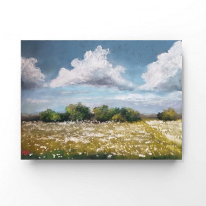 Pejzaż 53 -rysunek  18/24 cm pastele suche