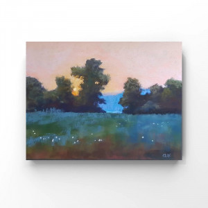 Pejzaż 64-rysunek   18/24 cm pastele.