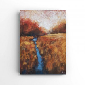 Pejzaż 67  -rysunek   24/18 cm pastele.