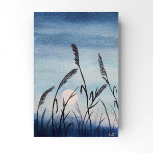 Pejzaż 78-akwarela A5.