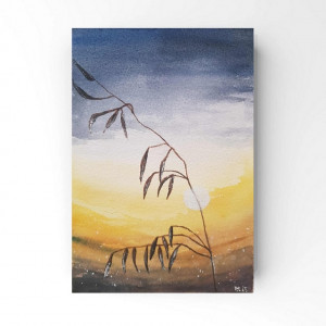 Pejzaż 79-akwarela A5.