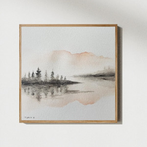 Pejzaż-akwarela 20/20 cm