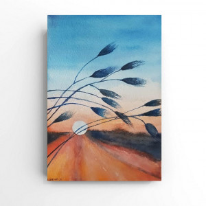 Pejzaż-akwarela A5..