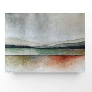 Pejzaż -akwarela formatu 18x24 cm.
