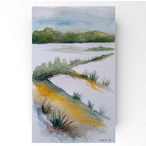 Pejzaż-akwarela formatu -25x15 cm