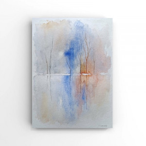 Pejzaż -akwarela formatu 32/24 cm,